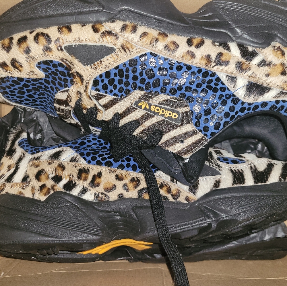 Adidas Sneakers with Leopard and Zebra Print